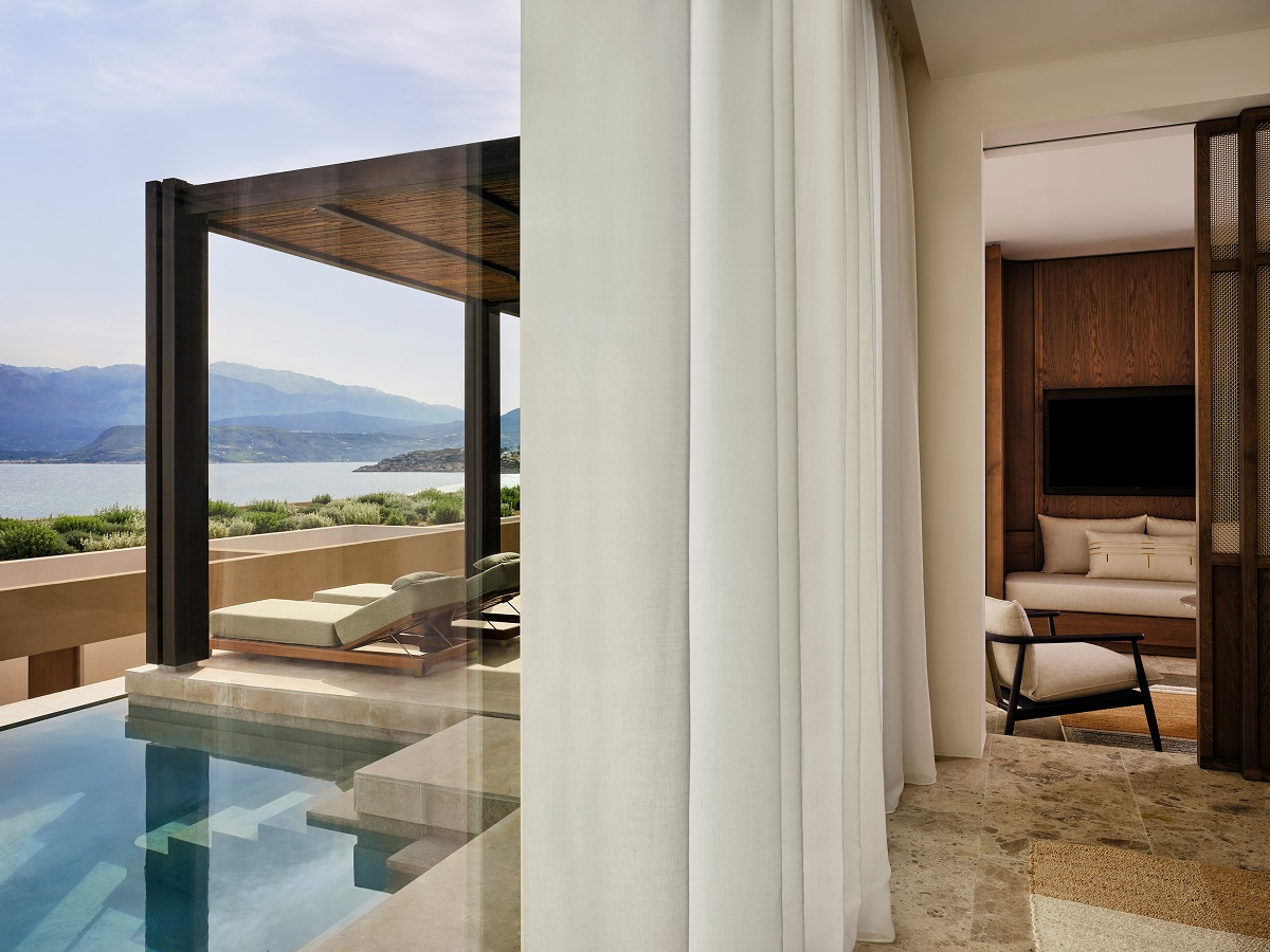 guestroom and terrace JW Marriott Crete