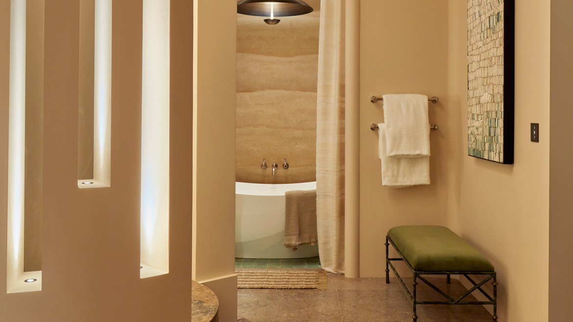 Shot of House of Rohl x 1508 London Principal Bathroom for WOW!house 2025