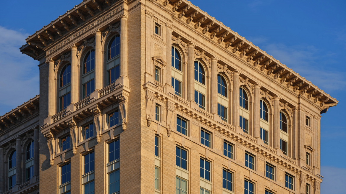 exterior render of NoMad Detroit