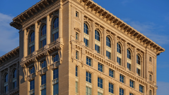 exterior render of NoMad Detroit