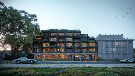 exterior render of Nobu Krakow