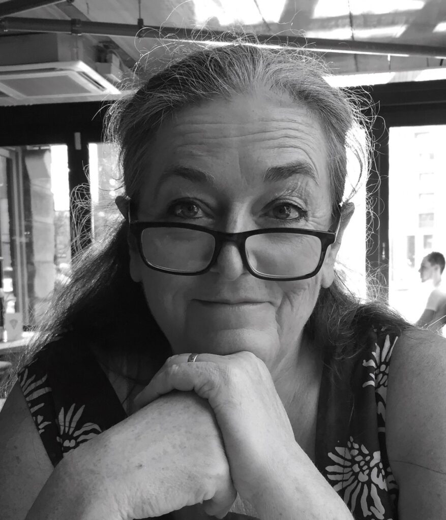 Black and white headshot of Jane Simpson of Jane Simpson Access