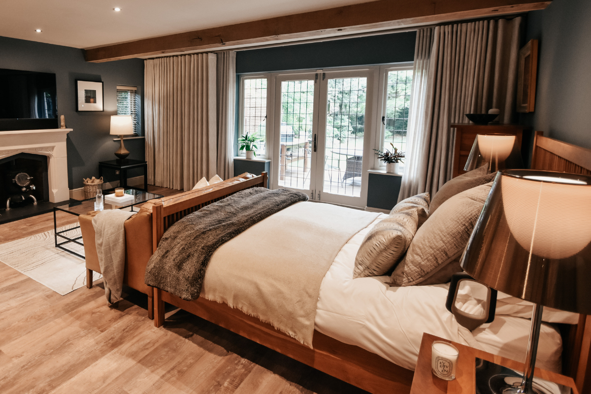As this bedroom shows, and which Becky highlighted during the panel, accessible design can be seamlessly incorporated into elegant and inviting interiors, which enhance the experience for everyone - not just those with disabilities | Image credits: Storey Interiors