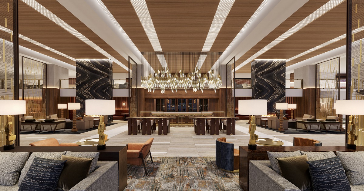 Hilton Arlington rosslyn The Key - seating and bar in common areas