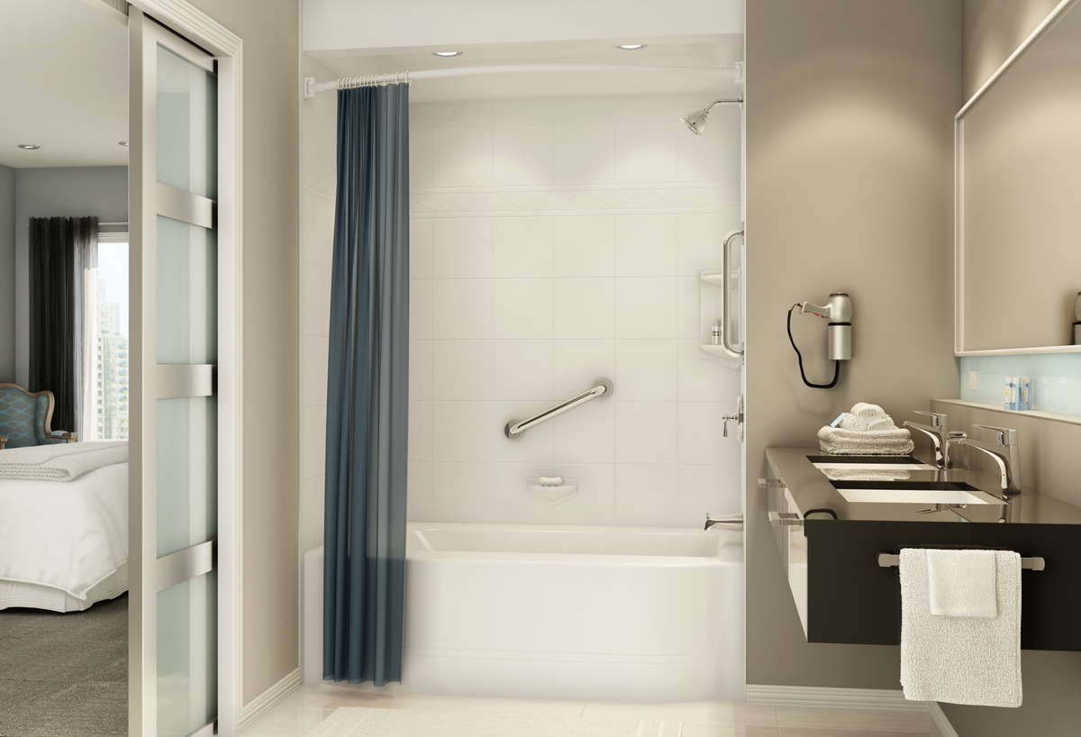 CommercialHotel_Bathtub_E_Padova_White by Bath Fitter