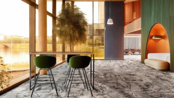 Richly jewel-toned room with Balsan carpet, new Daydream collection