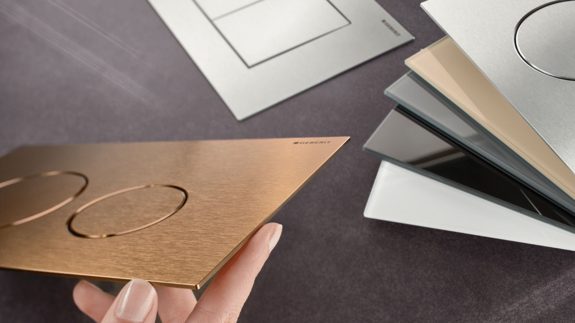Geberit flush plates in multi-colours