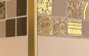 Schluter Systems tile edge protection in hospitality design