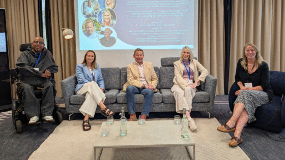 five panellists at Accessible Design Talk