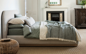 Naturalmat Halstock narrow bed in soft neautral tones