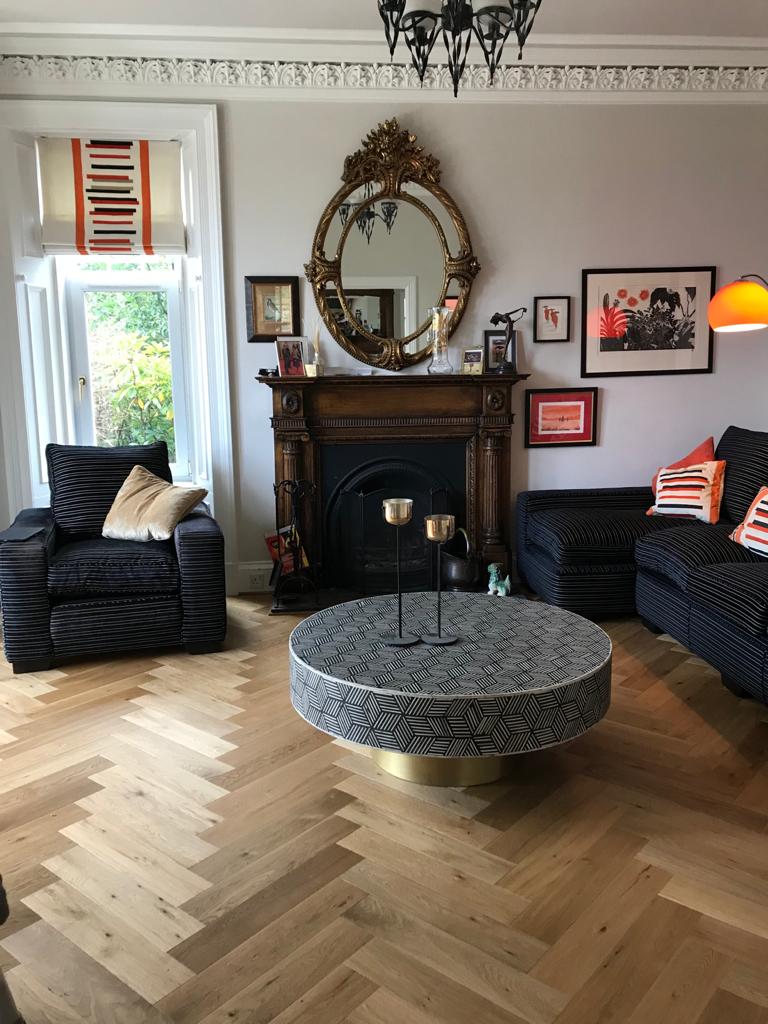 Fumed-and-UV-Oiled-Oak-Herringbone-Parquet - a flooring trend from The Solid Wood Flooring COmpany
