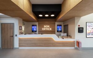 James Latham provides HIMACS® bringing style and strength to Lichfield Garrick Theatre’s stunning new ticket desk and bar areas