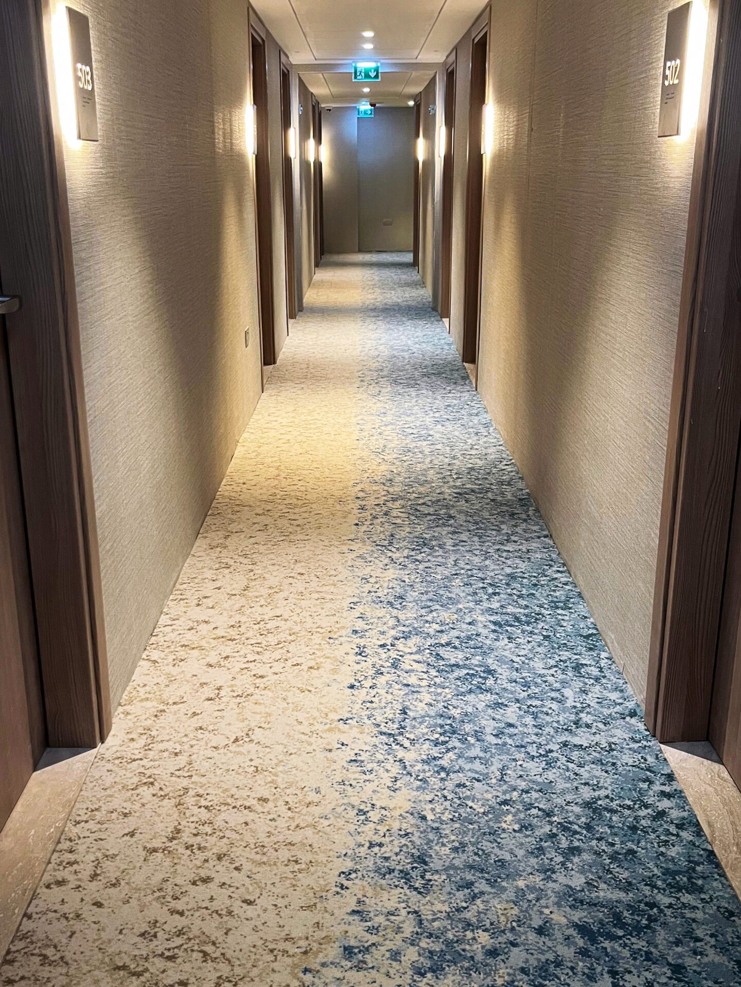Corridor at Marriott Malta with Luxury Carpet Studio flooring