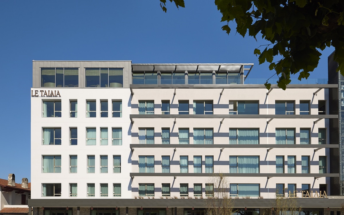 renovated facade of Talaia Hotel & Spa Biarritz