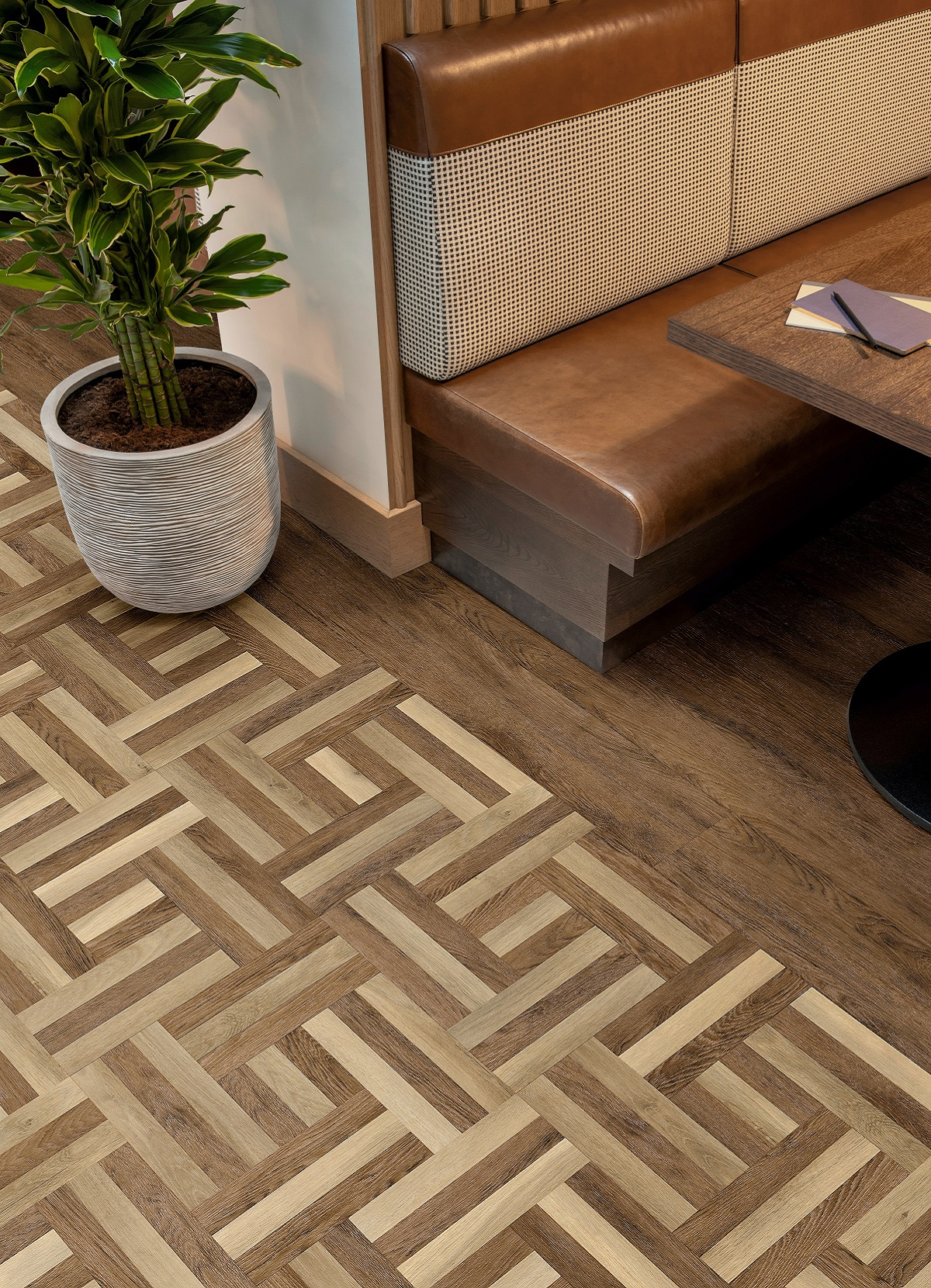 floor with chantilly weave design from Amtico