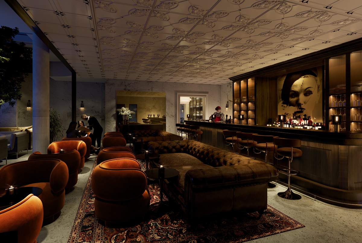 bar and seating in 25HRS Hotel Olympia_The-Mulwray-2
