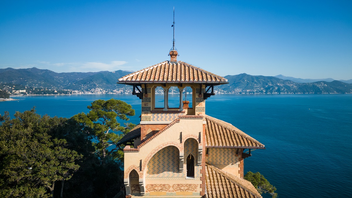 tower of villa Beatrice - private residence from the Belmond portfolio connected to Splendido