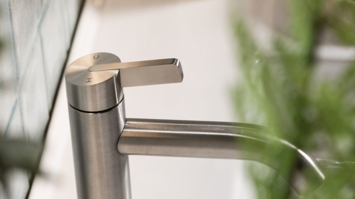 BAGNODESIGN Beach House mixer in stainless steel