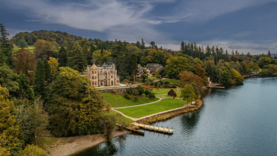 Langdale Chase Hotel overlooking Lake Windermere in the Lake District