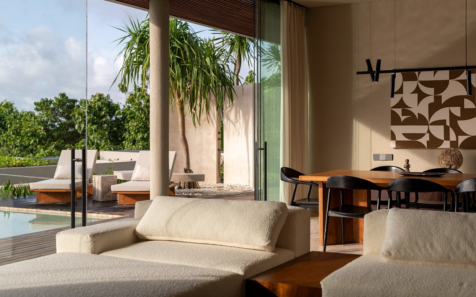 Lyvin Melasti suite carved gently into the limestone hills of Bali’s Bukit Peninsula
