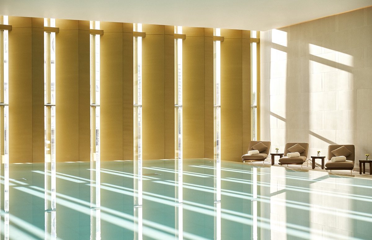 indoor hotel swimming pool Park Hyatt London River Thames