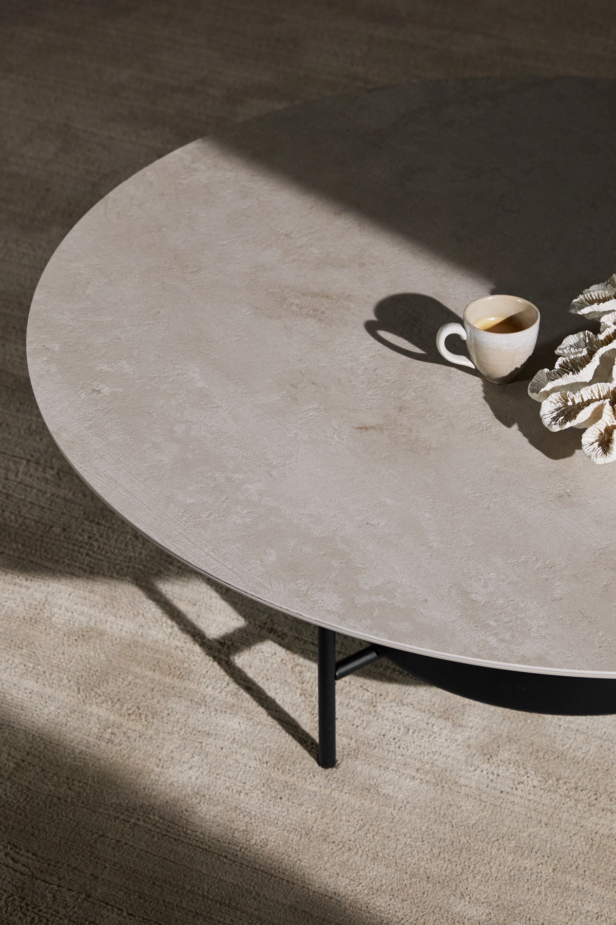 detail of madrid ceramic table from BoConcept