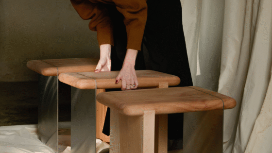 Sculptural side table for Tabitha Isobel debut homeware collection