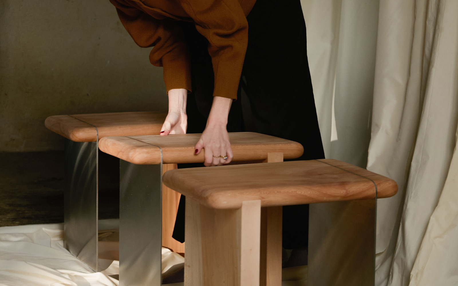 Sculptural side table for Tabitha Isobel debut homeware collection