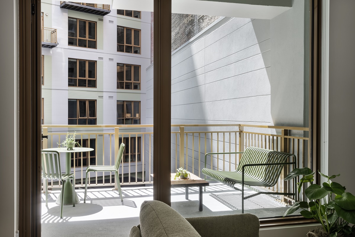 view from lounge onto patio