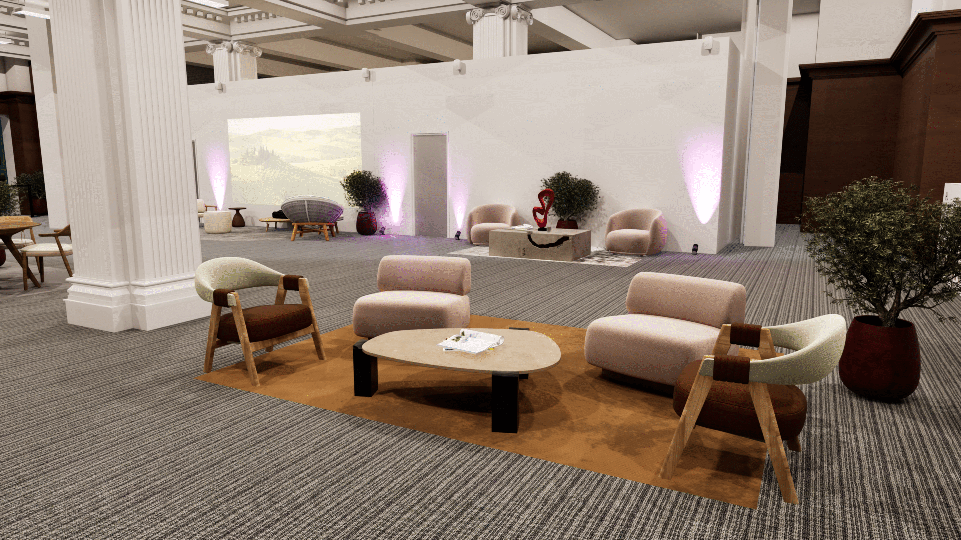 Independent Hotel Show 2025 Lobby designed by SASI Studio