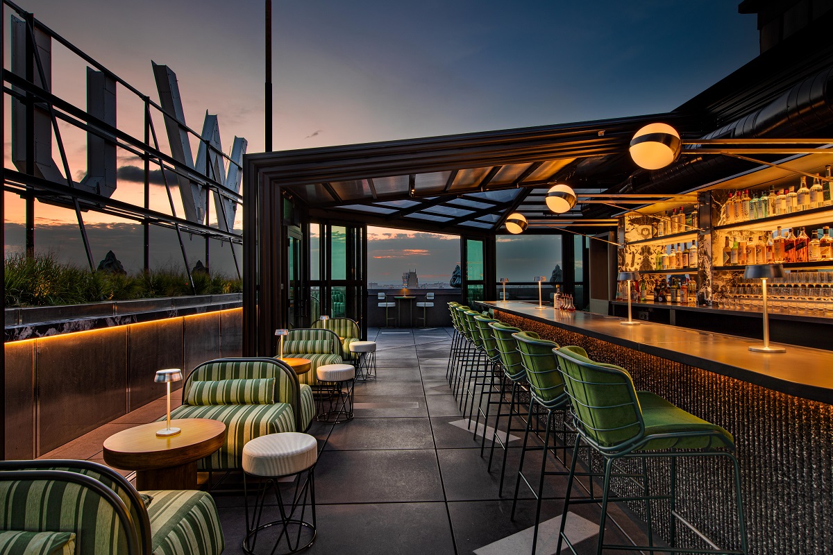 rooftop bar at W New York