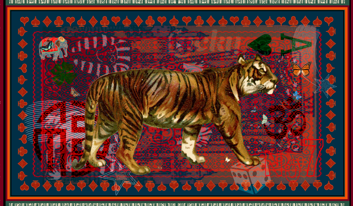 bespoke design for Kaboodle Tiger No 7 Carrie Neely