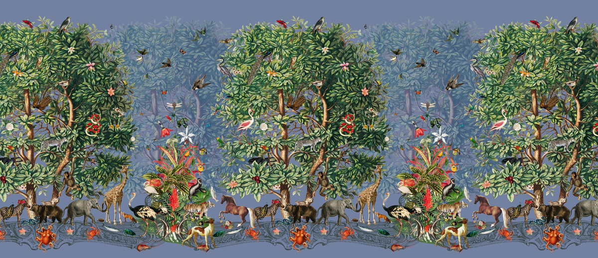 tree of Life wallcovering by Newmor designed by Carrie Neely