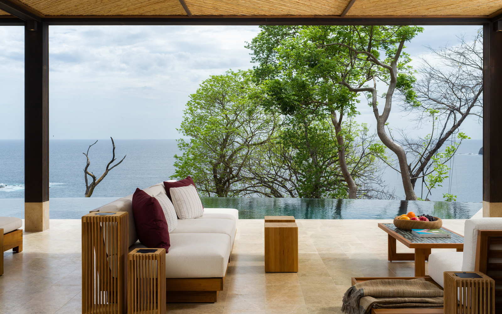 ocean view from open plan terrace at Residence 22 at Nekajui, a Ritz-Carlton Reserve, Peninsula Papagayo in Costa Rica