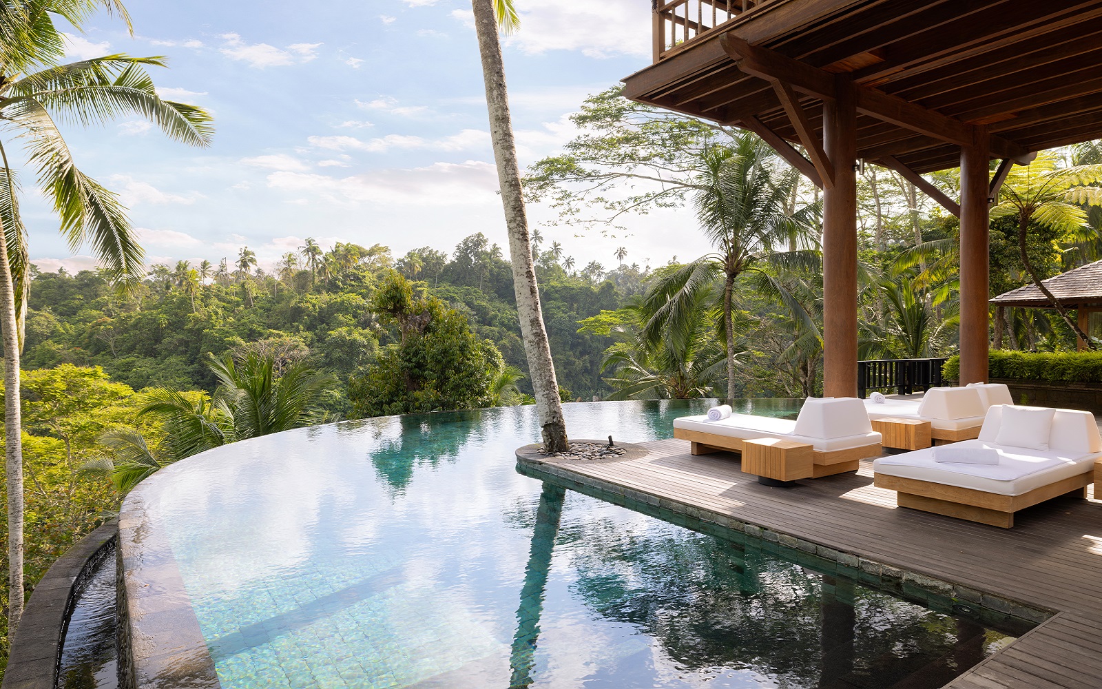 infinity pool in jungle setting at COMO Shambhala Wanakasa Residence Communal Area Pool