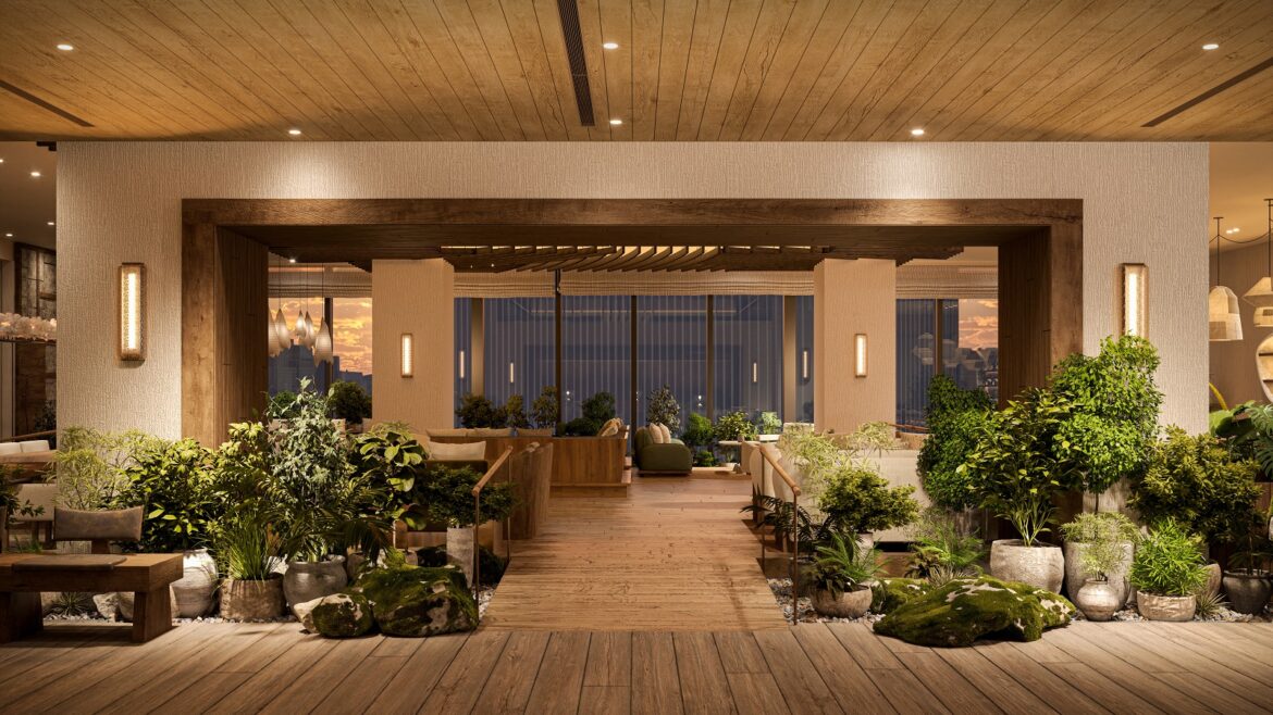 artist render for 1 Hotel Tokyo scheduled to open in 2026