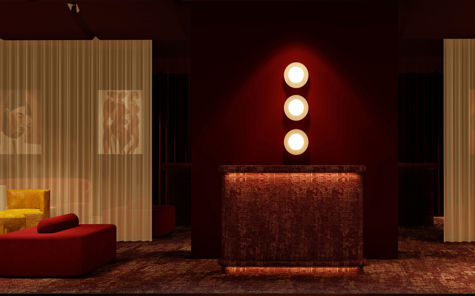Render of VIP suite at Independent Hotel Show 2025