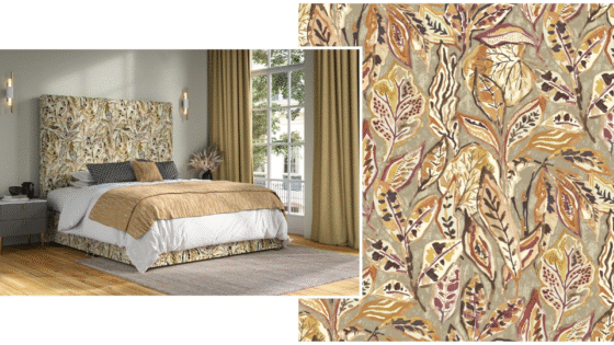 Habitat Nutmeg print from Edmund Bell Hacienda print collection.