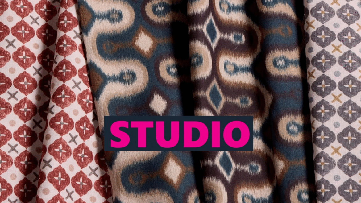 Fabric swatches from the new Skopos Studio design library