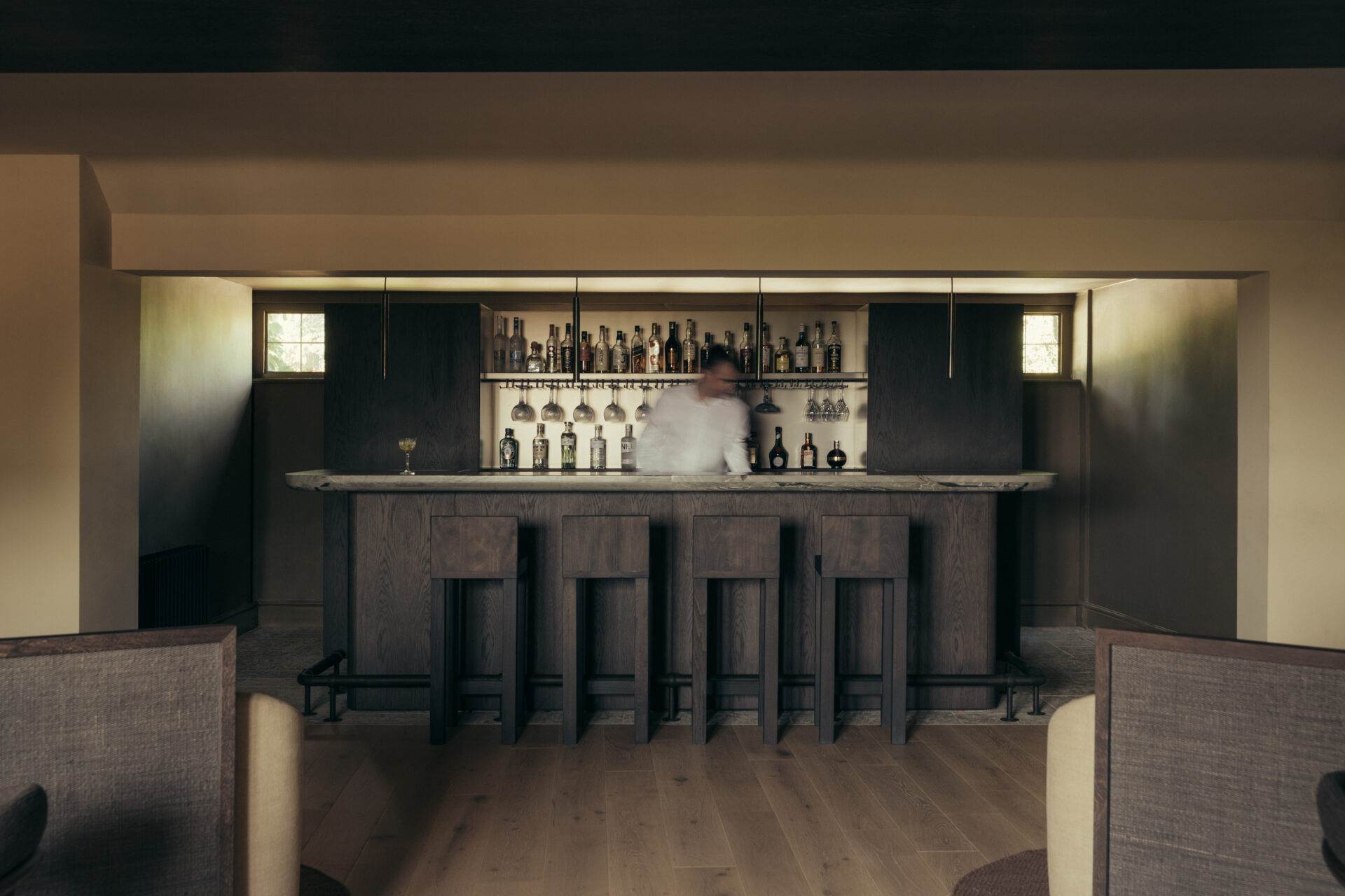Bar at Hyll hotel designed by YOUTH