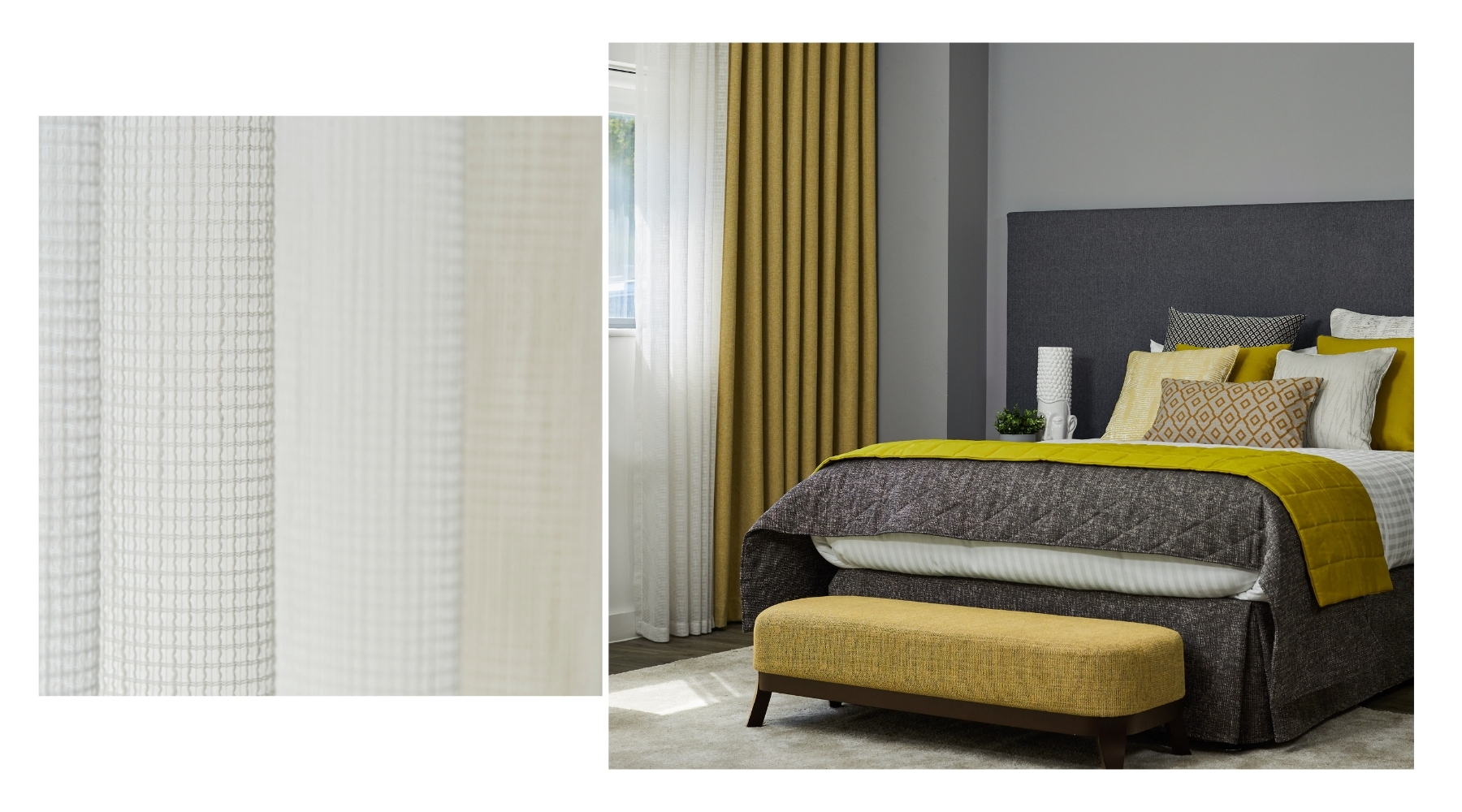 Link recycled sheer fabric from Edmund Bell