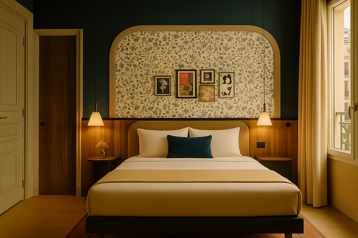 mid century furniture and vintage parisian style in Joli MômeBatignolles