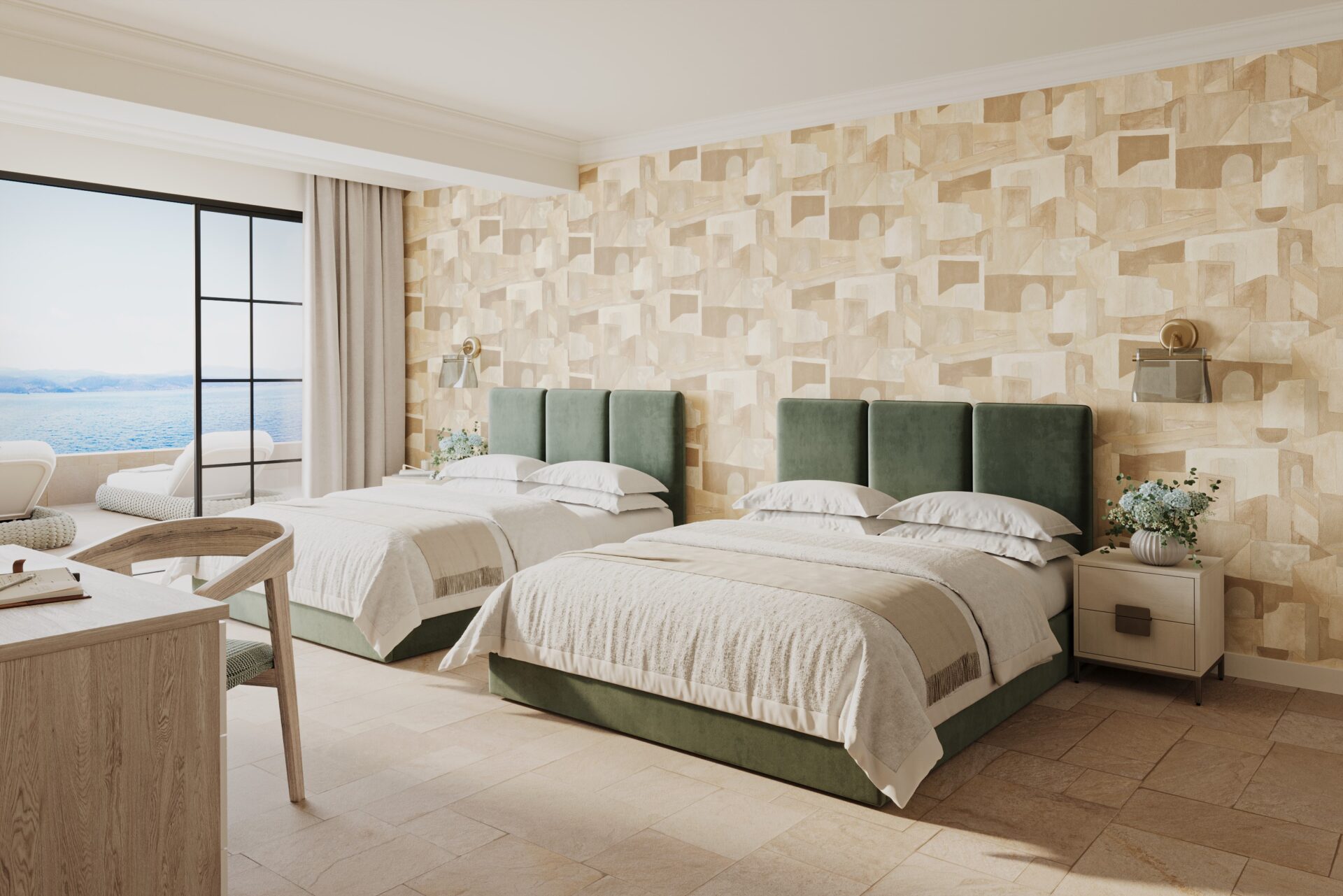Villa Vibes wallcovering by Phillip Jeffries