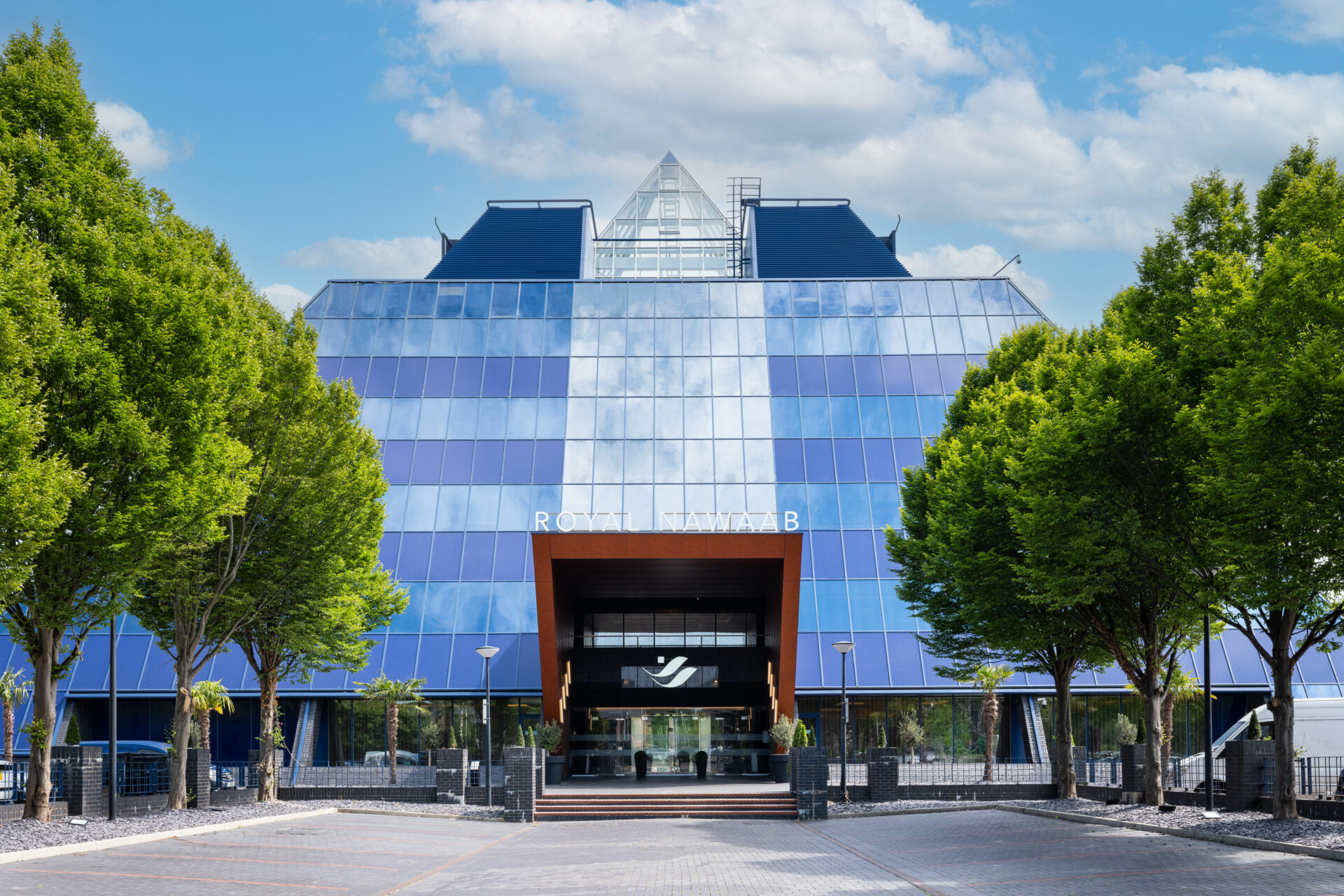 Exterior of glass Royal Naawab Pyramid