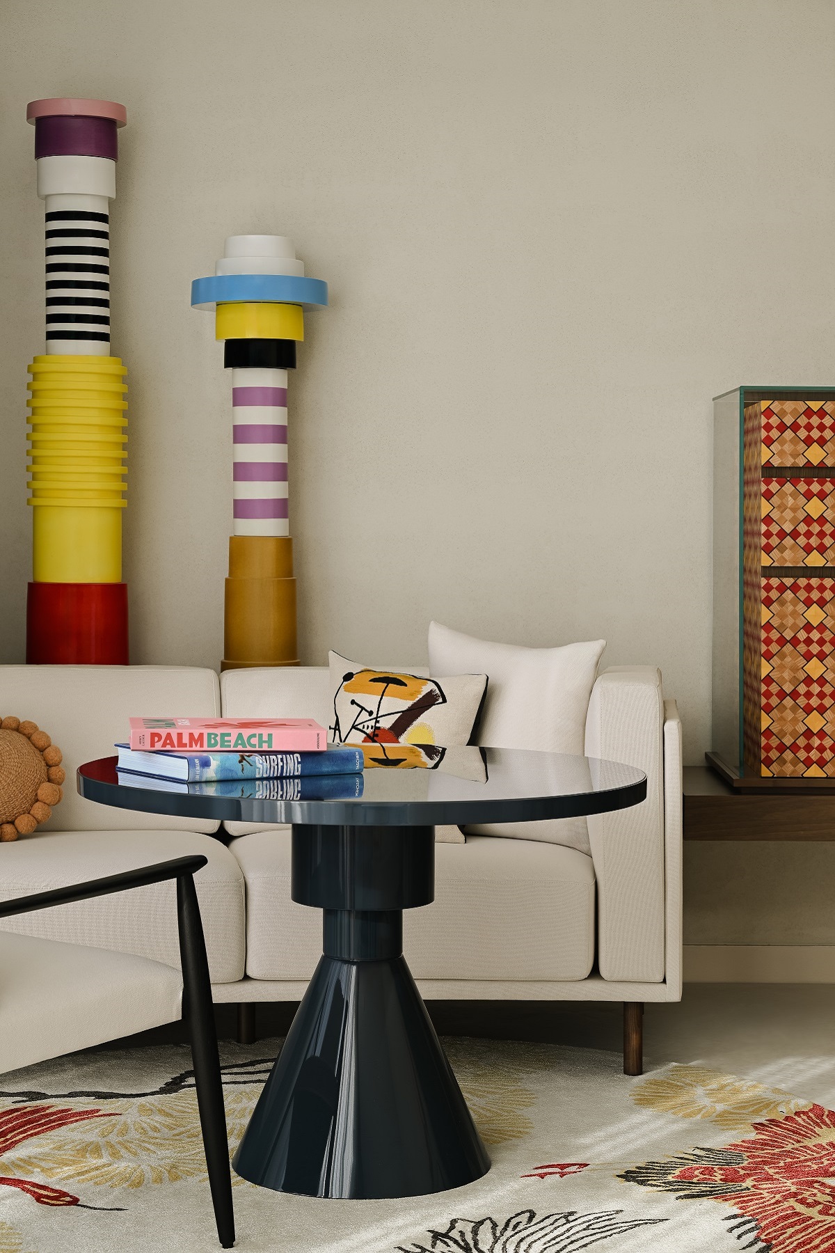 coffee table detail with books and ornaments in SLS Red Sea