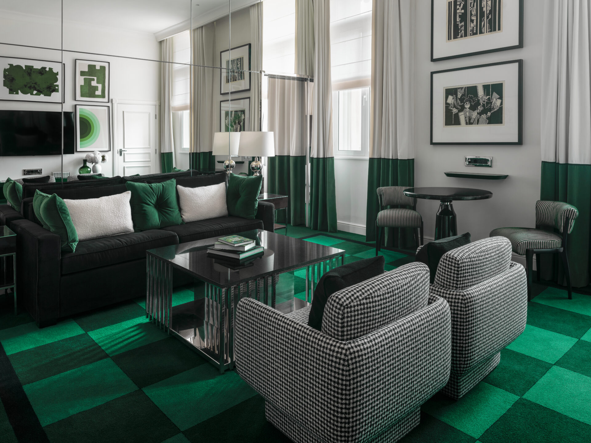 Sofitel London St James flagship suite in wimbledon green