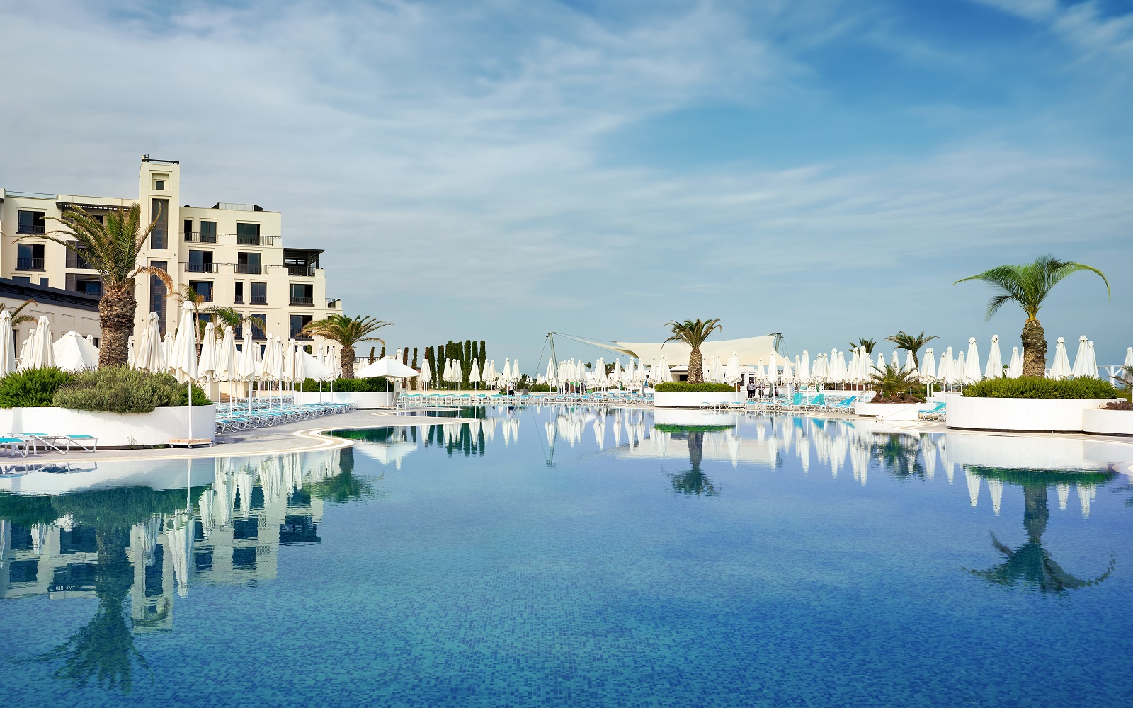 swimming pool and resorNobu hotel - Sea Breeze is a unique resort and residential complex on the coast of the Caspian Sea,