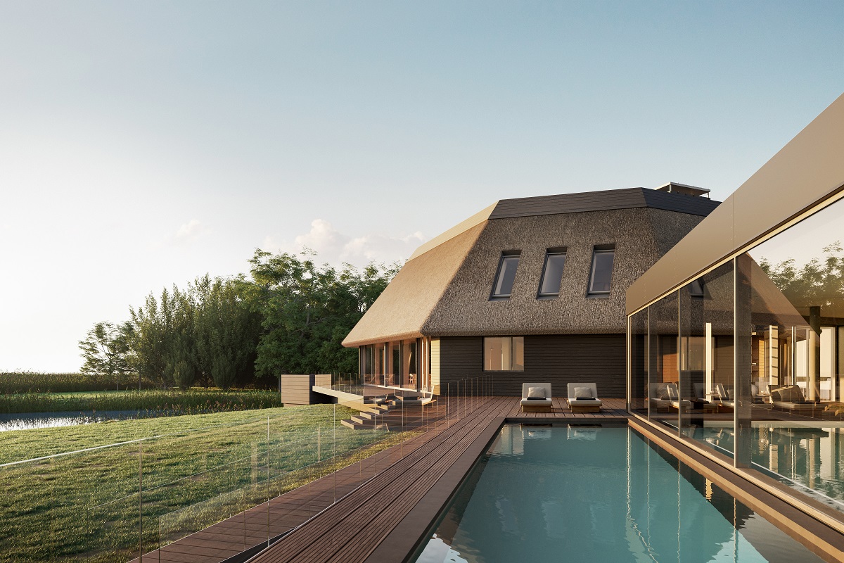 outdoor pool at Eha wellness hotel Estonia