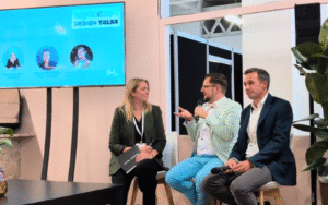 HD Editor Sophie Harper with 2 panellists at Independent Hotel Show 2025