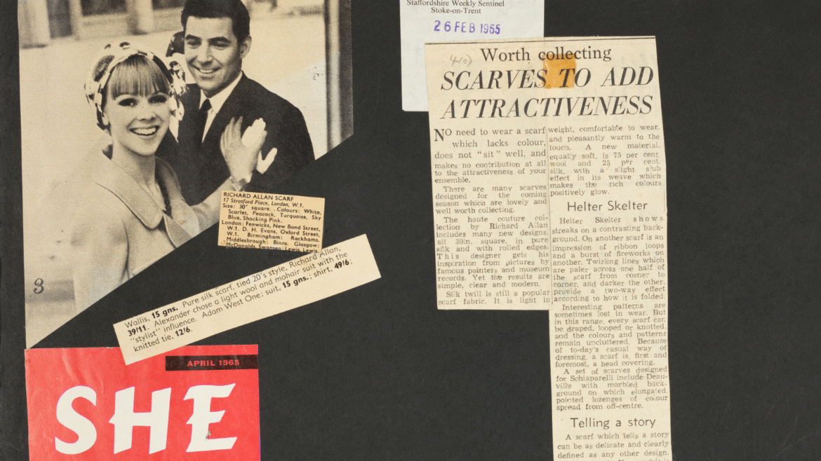 Scrap book of Richard Allan London fashion campaigns